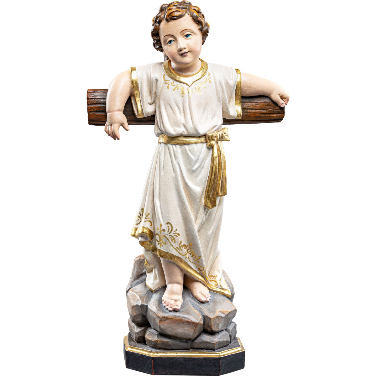 Niño Jesús de pie con cruz